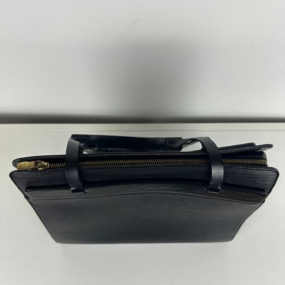 Louis Vuitton Womens Epi Croisette Leather Double Handle PM Black Tote Handbag - Picture 3 of 10